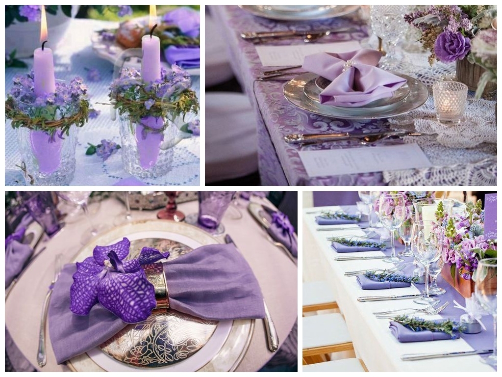 Свадьба в фиолетовом цвете: фото, оформление, идеи
