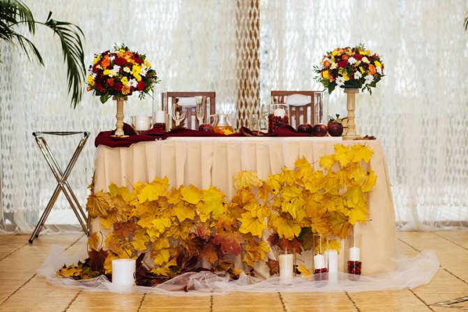 Играем свадьбу осенью – идеи оформления, стили, цветовая гамма и приметы