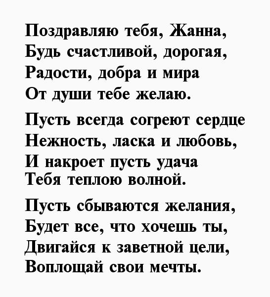 Поздравления с днем рождения женщине красивые жанне в картинках