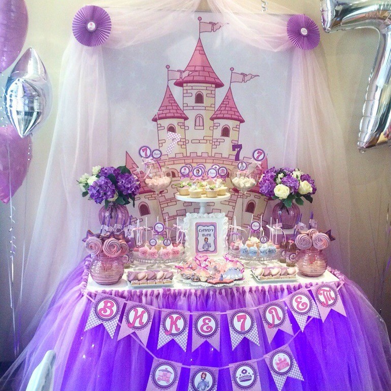 Детский день рождения в стиле принцессы