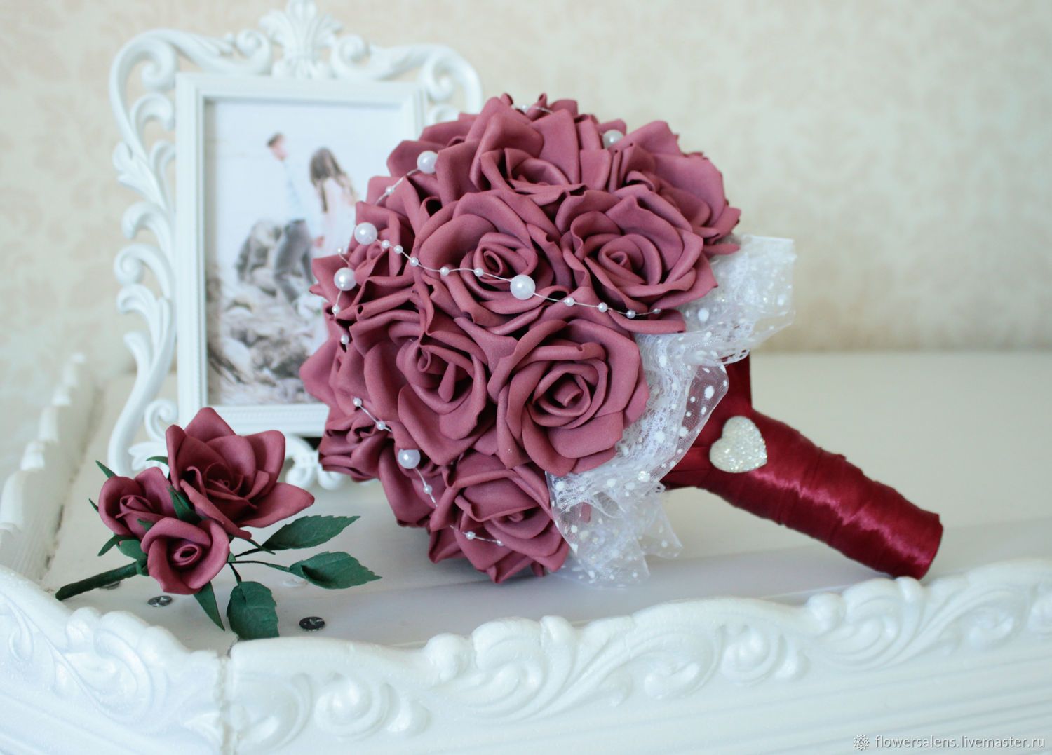 Свадебный букет из фоамирана: невеста и свадьба, цветы и мастер-класс, фото своими руками, венки и украшения