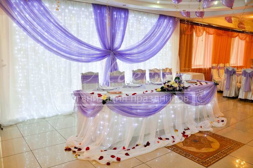 Свадьба в фиолетовом цвете, советы по оформлению и не только