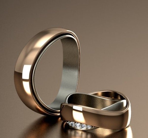 Необычные обручальные кольца: оригинальные решения для свадьбы