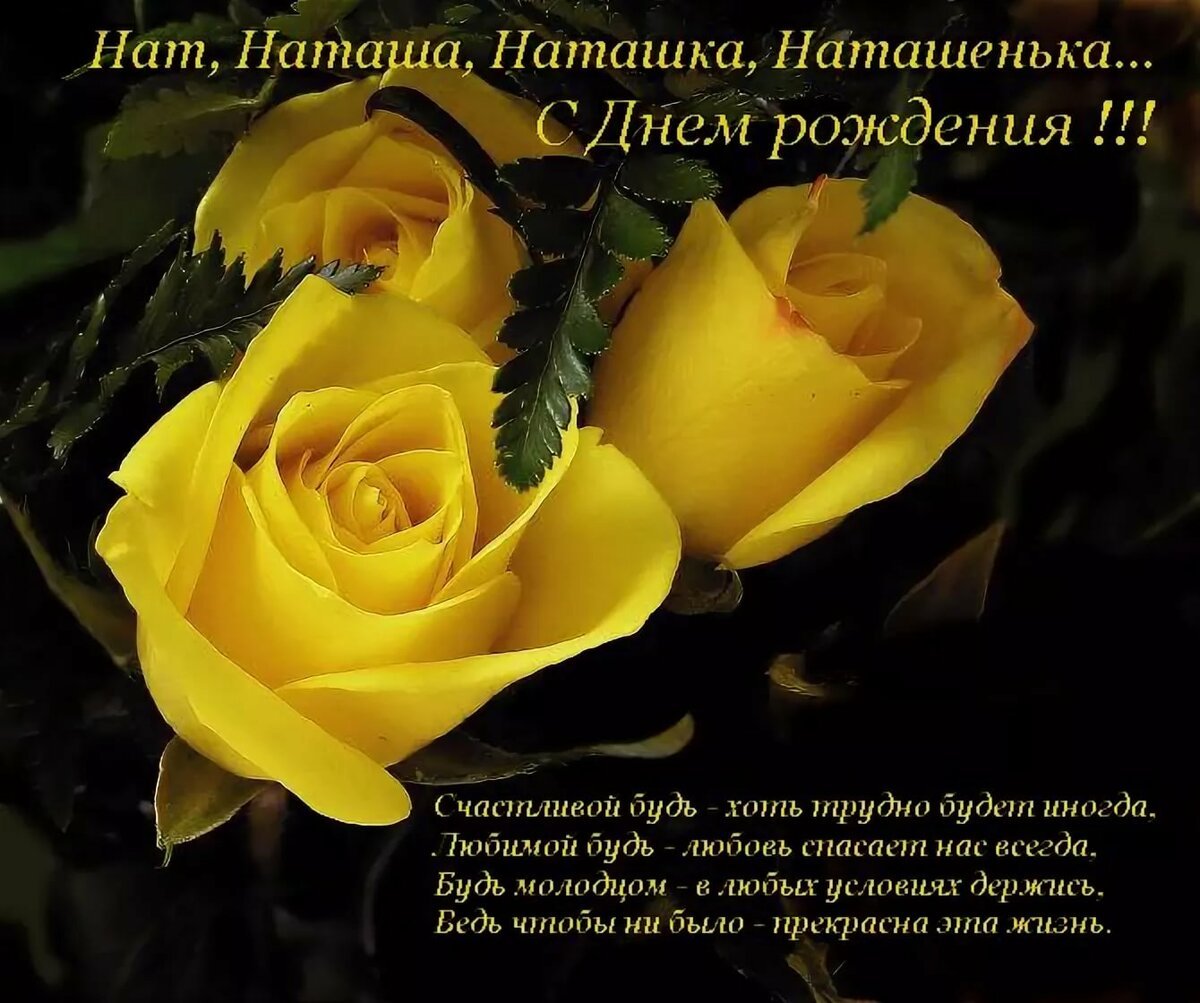 Поздравление наташке. С днём рождения Наташа красивые поздравления. Наташа с днем рождения стихи. Поздравления с днем рождения желтые розы.