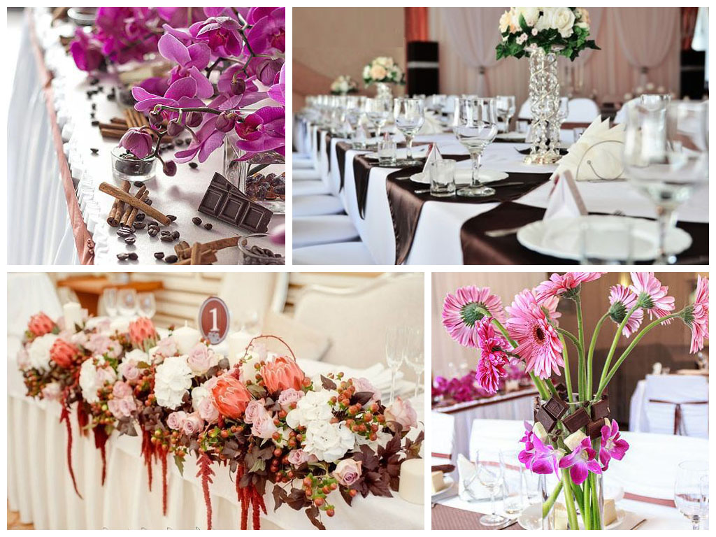 Свадьба в шоколадном стиле и цвете: декор, наряды, аксессуары