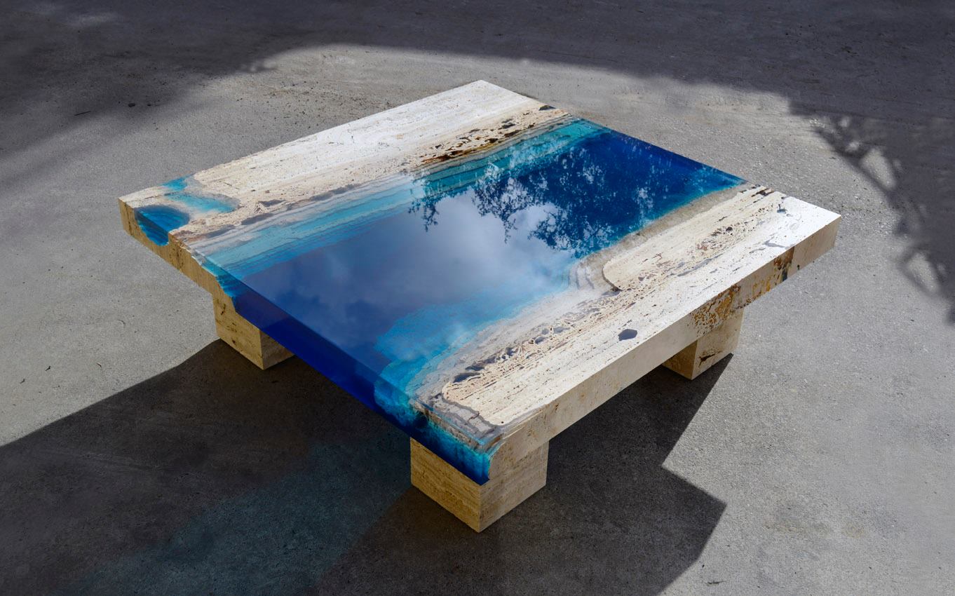 Lagoon Table by Alexandre Chapelin